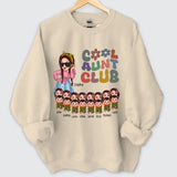Personalized Cool Auntie Club Cute Chibi With Kids Sweatshirt 24641HN