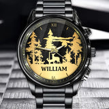 Personalized Deer Hunting Custom Name Watch Printed LVA24654