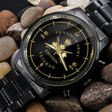 Personalized Retired Canadian Army Logo Rank Camo Custom Name Watch Printed AHVA24667