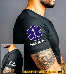 Personalized EMS Medical Logo Custom Title & ID T-shirt Printed QTKVH24692