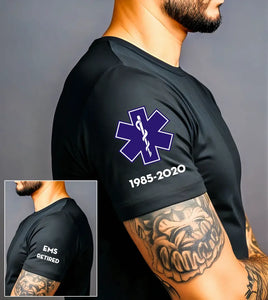 Personalized EMS Medical Logo Custom Title & ID T-shirt Printed QTKVH24692