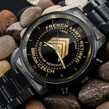 Personalized France Army Retired Custom Served Time & Name Watch Printed AHVA24696