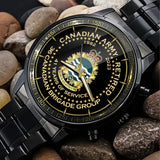 Personalized Canadian Army Retired Branch Logo Custom Served Time Watch Printed AHVQ24702