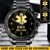 Personalized EMS Medical Logo Custom Name Watch Printed QTKH24710