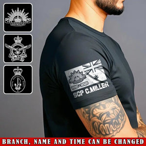 Personalized Australian Army Logo Custom Name & Time T-shirt Printed QTVA24739
