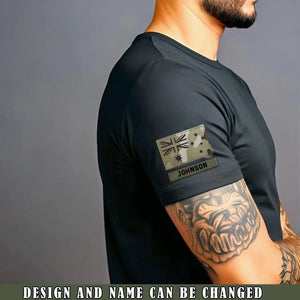 Personalized Australia Flag Custom Name T-shirt Printed QTVQ24743