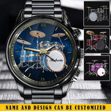 Personalized Musical Drum Set Custom Name Watch Printed AHVA24749
