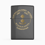 Personalized Australian Army Retired Custom Rank & Time Lighter Printed AHVQ24815