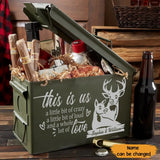Personalized This Is Us A Little Bit Of Crazy A Little Bit Of Loud And A Whole Lot Of Love Deer Couple Ammo Box Printed KH24874