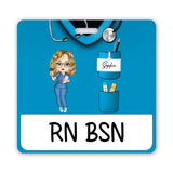 Personalized Nurse Job Title Nurse Name Gift For Nurse Badge Buddy Printed LVA24939