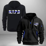 Personalized US Police Custom ID & Department Quarter Zip Hoodie 2D Printed KVH24974