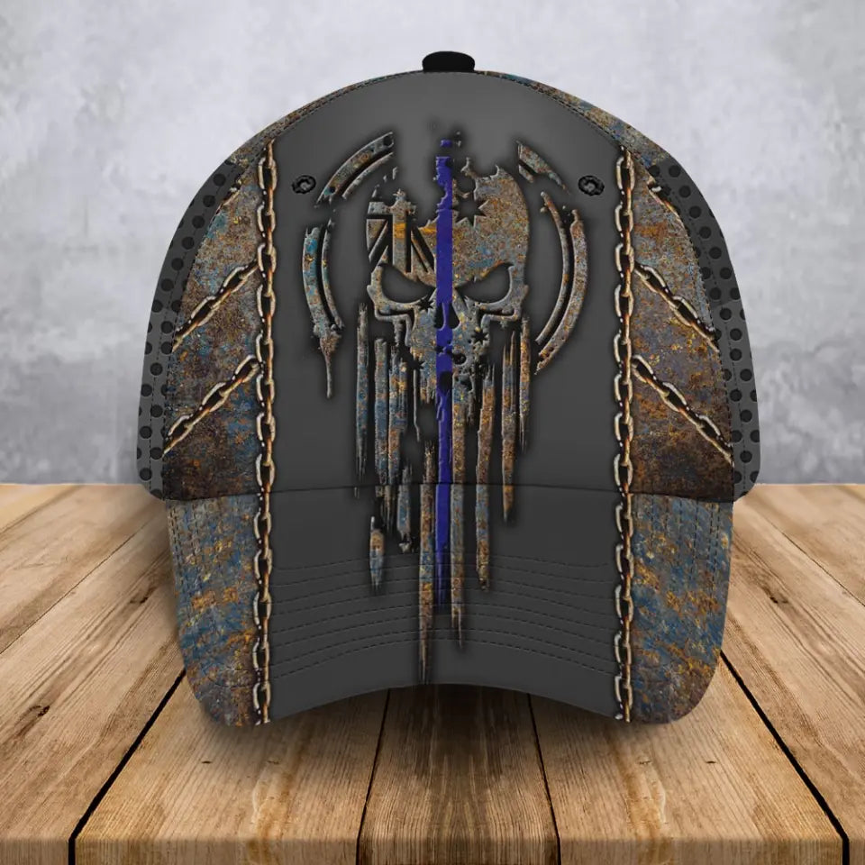 Personalized Skull Australian Retired Australian Veteran Custom Time 3D Cap QTVA24994