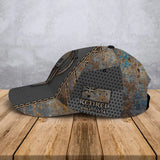 Personalized Skull Australian Retired Australian Veteran Custom Time 3D Cap QTVA24994