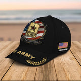 Personalized US Army Logo US Veteran Custom Name Cap Printed AHVQ241030