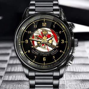 Personalized Always Ready Always There Canadian Veteran Branch Logo Watch Printed AHVQ241048