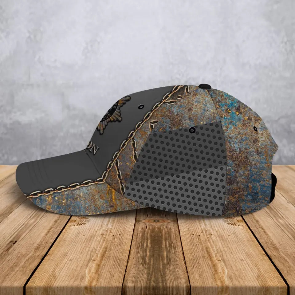 Personalized UK Police Logo Custom Name & ID Cap 3D Printed HN241050