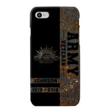 Personalized Australian Army Veteran Australian Army Logo Custom Name & Time Phonecase Printed QTKH241089