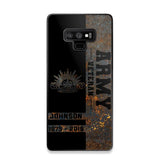 Personalized Australian Army Veteran Australian Army Logo Custom Name & Time Phonecase Printed QTKH241089
