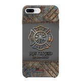Personalized Retired US Firefighter Custom Service Time Phonecase Printed QTKH241100