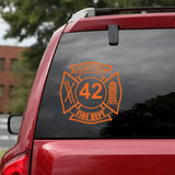 Personalized Firefighter Logo Custom Your Text ID Number Decal Printed VQ241148
