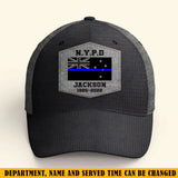 Personalized Australian Police Custom Department & Name Thin Blue Line Flag Cap Printed KVH241188