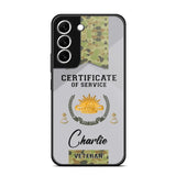 Personalized Australian Veteran Logo Custom Name & Rank Gold Phonecase Printed AHHN241185