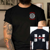 Personalized Canadian Firefighter Canada Flag Custom Name, ID & Department T-shirt Printed VQ241221
