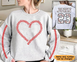 Personalized Baseball Player Custom Name & ID Sweatshirt Printed QTKH241266