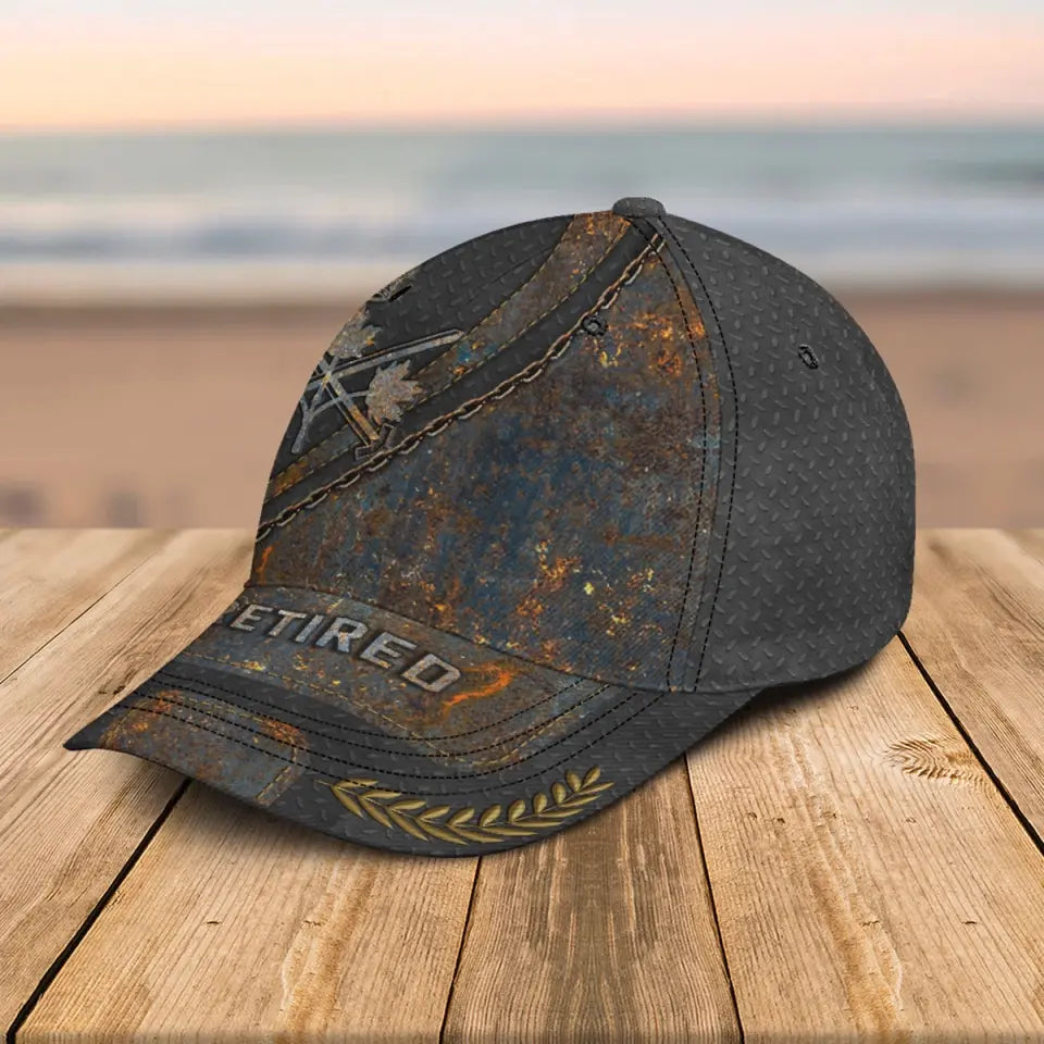Personalized Retired Canadian Veteran Branch Logo Custom Name & Time Cap 3D Printed AHVQ241298