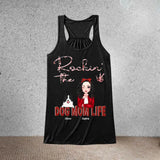 Personalized Rockin' The Dog Mom Life Legging & Women's Flowy Racerback Tank Printed HN241378
