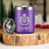 Personalized Australian Police Logo Custom Name & Time Laser Handle Cup Printed VQ241398