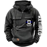 Personalized Retired Canadian Police Department Custom Time American Retro Hooded Sweatshirt Printed KVH241440