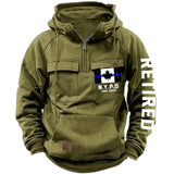 Personalized Retired Canadian Police Department Custom Time American Retro Hooded Sweatshirt Printed KVH241440