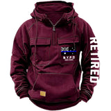 Personalized Retired Australian Police Department Custom Time American Retro Hooded Sweatshirt Printed KVH241440