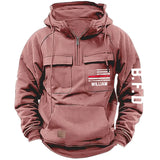 Personalized US Firefighter Flag Custom Name & Department American Retro Hooded Sweatshirt Printed LVA241442