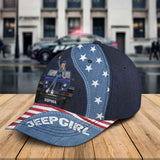 Personalized American Jeep Girl Custom Name Cap 3D Printed HN241461