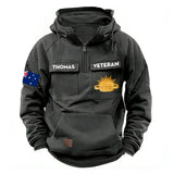 Personalized Australian Veteran Branch Logo Canada Flag American Retro Hooded Sweatshirt Pritned QTKH241469