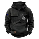 Personalized Australian Police Logo Austria Flag Custom Name American Retro Hooded Sweatshirt Printed VQ241483