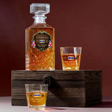 Personalized UK Police Department Custom Name, Rank & Time Decanter Set With Glasses Printed AHVA241495