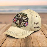 Personalized UK Army Veteran Custom Rank, Name & Service Time Cap 3D Printed AHHN241513