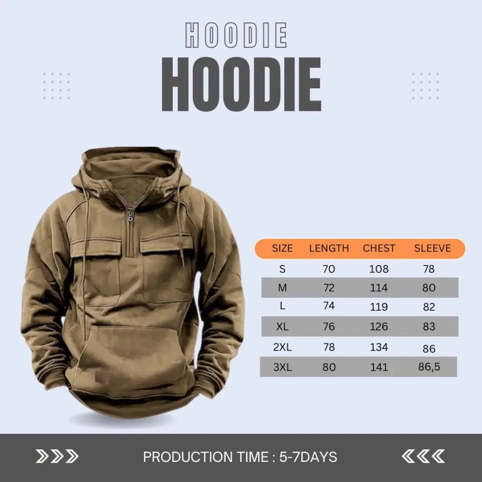 Personalized US Police ID Number & Name Blue Line American Retro Hooded Sweatshirt Printed VQ241520