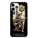 Personalized Australian Veteran Logo Custom Name & Rank Gold Phonecase Printed LVA241528