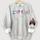 Personalized US Jeep Girl Custom Name Independence Day 4th July Sweatshirt Printed VQ241538