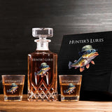 Personalized Fishing Fisherman Gift For Him Decanter set with glasses Printed HN241539