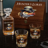 Personalized Fishing Fisherman Gift For Him Decanter set with glasses Printed HN241539