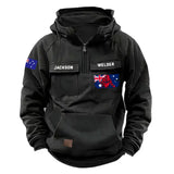 Personalized Australian Welder Australia Flag American Retro Hooded Sweatshirt Printed KVH241601