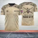 Personalized UK Army Been There Done That & Damn Proud Of It 3D T-shirt Printed AHHN241648