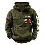 Personalized US Flag Welder Working American Retro Hooded Sweatshirt Printed KVH241652
