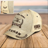 Personalized British Army Veteran Logo Custom Rank & Name 3D Printed AHVQ241689