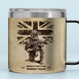 Personalized British Army Veteran Been There Done That & Damn Proud Of It Coffee Cup Printed AHVQ241737